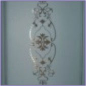 bathroom etched door