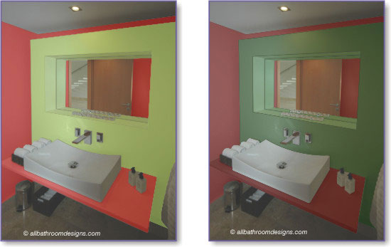bathroom color schemes