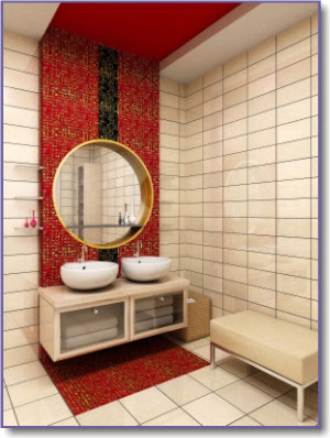 Red Bathroom Design and Decor Inspiration