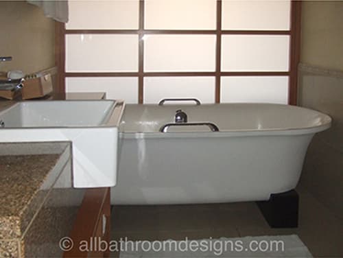 bathroom located away from outside walls need not be deprived of 